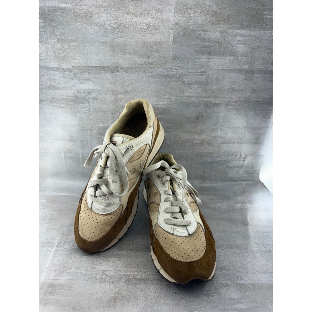 Saucony Shadow 6000 Sand Brown Suede Leather Sneakers S70775-1 Men Sz 8.5 US
